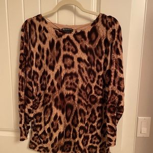 Animal print tunic